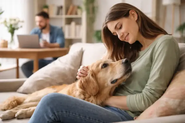 Hund als Familienmitglied: enge Bindung zwischen Mensch und Hund im Alltag